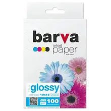 Фотопапір BARVA IP-C200-125 10x15 100 арк 200 г/м2 глянцевий