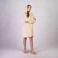 Женская теплая туника, платье для дома беж 2002