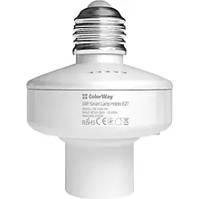 Розумний патрон для лампочки ColorWay CW-LH3A-TM White Wi-Fi, для E27