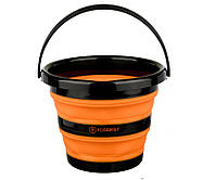 Відро Forrest Folding bucket силіконове складне, помаранчевий 5 л. (154179) FFB5Orange