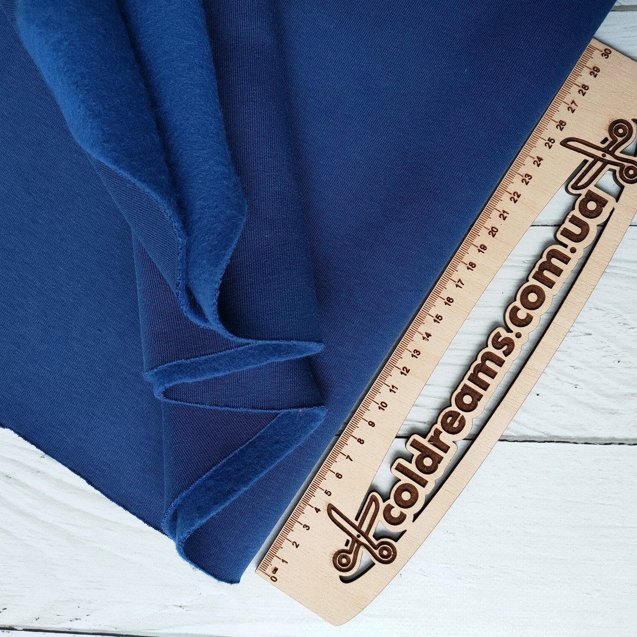 Тринитка з НАЧІСОМ Індиго, щільність 340 г/м2,