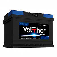 Аккумулятор автомобильный VOLTHOR Ultra 60-0 (R+) (600A) Аккумулятор для легкового авто