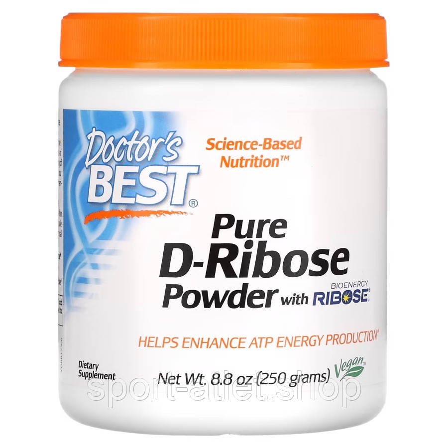Натуральна добавка Doctor's Best Pure D-Ribose Powder, 250 грам