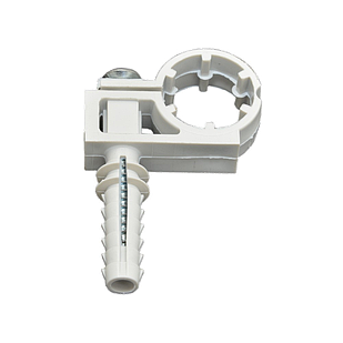 Кліпса одинарна з шурупом та дюбелем Go-Plast 16 мм