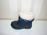 Чоботи дитячі сині пінка гумові розмір 30 31 33 34 36, фото 5