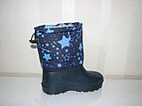 Чоботи дитячі сині пінка гумові розмір 30 31 33 34 36, фото 2