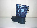 Чоботи дитячі сині пінка гумові розмір 30 31 33 34 36, фото 4
