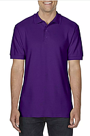 Мужское поло футболка (тенниска) фиолетового цвета премиум качества