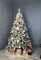 Искусственные новогодние елки заснеженная елка искусственная Виктория Заснеженная 1,80 м ПВХ со снегом NATO 14