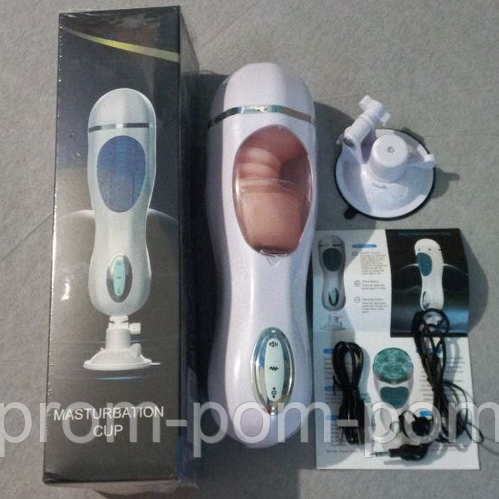 Купити Мастурбатор телескопічний із озвучуванням і присоском, вагіна ...