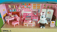 Набор игрушечной мебели Кухня с флоксовой фигуркой белого кролика