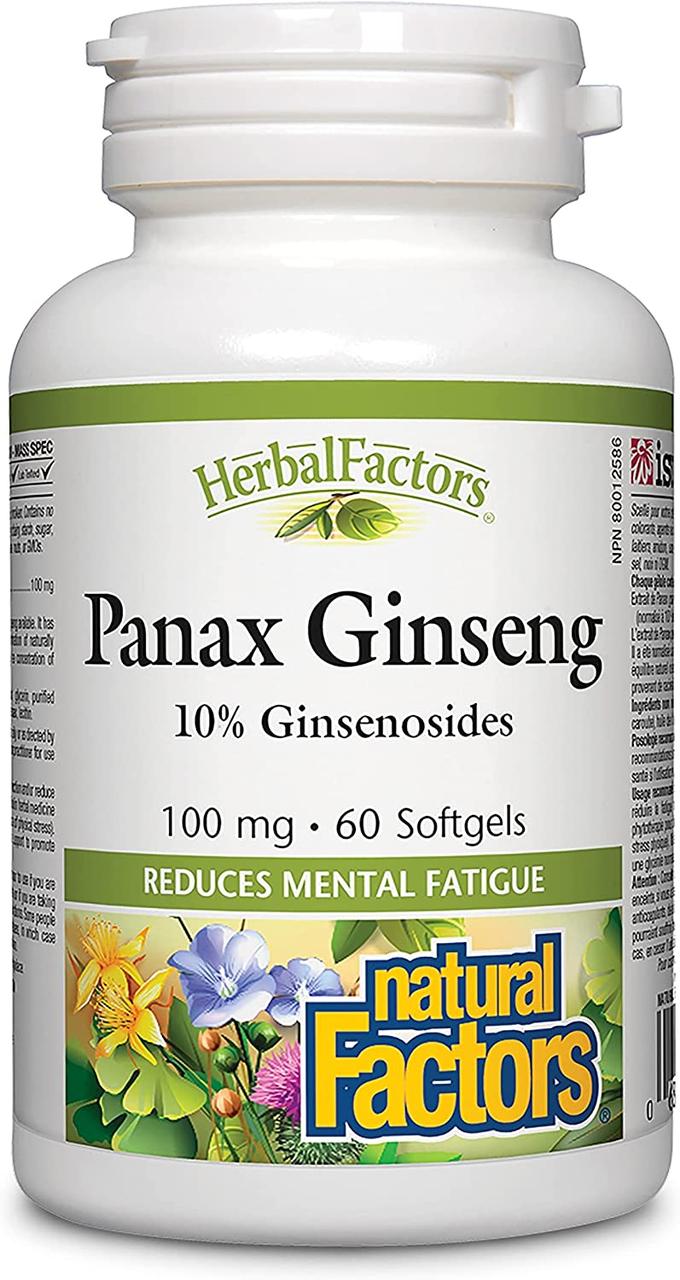 Екстракт женьшеню Natural Factors Panax Ginseng, 60 Softgels