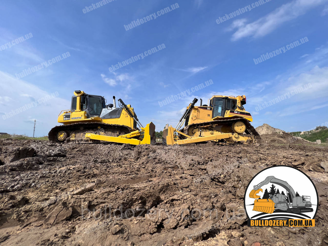 Оренда бульдозера KOMATSU D65 PX-15 і CAT D6R LGP