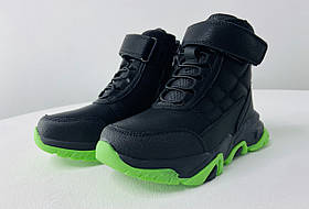 Черевики для хлопчиків Зима Черевики Чорні02-6 Paliament розмір 32 (довжина устілки 21,5 см)