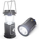 Кемпінговий LED ліхтар акумуляторний з сонячною батареєю, фото 2