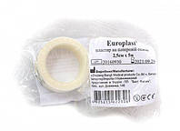 Пластырь EUROPLAST НА БУМАЖНОЙ ОСНОВЕ В РУЛОНЕ БЕЛЫЙ 2,5 СМ Х 5 М Europlast