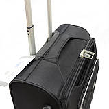 Міцна валіза малого розміру на 4-х колесах Snowball чорна, фото 3