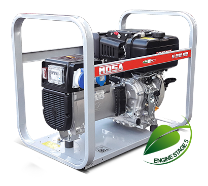 Дизельный генератор MOSA 4,6 кВт / 400/230В - фото 1 - id-p1718174502
