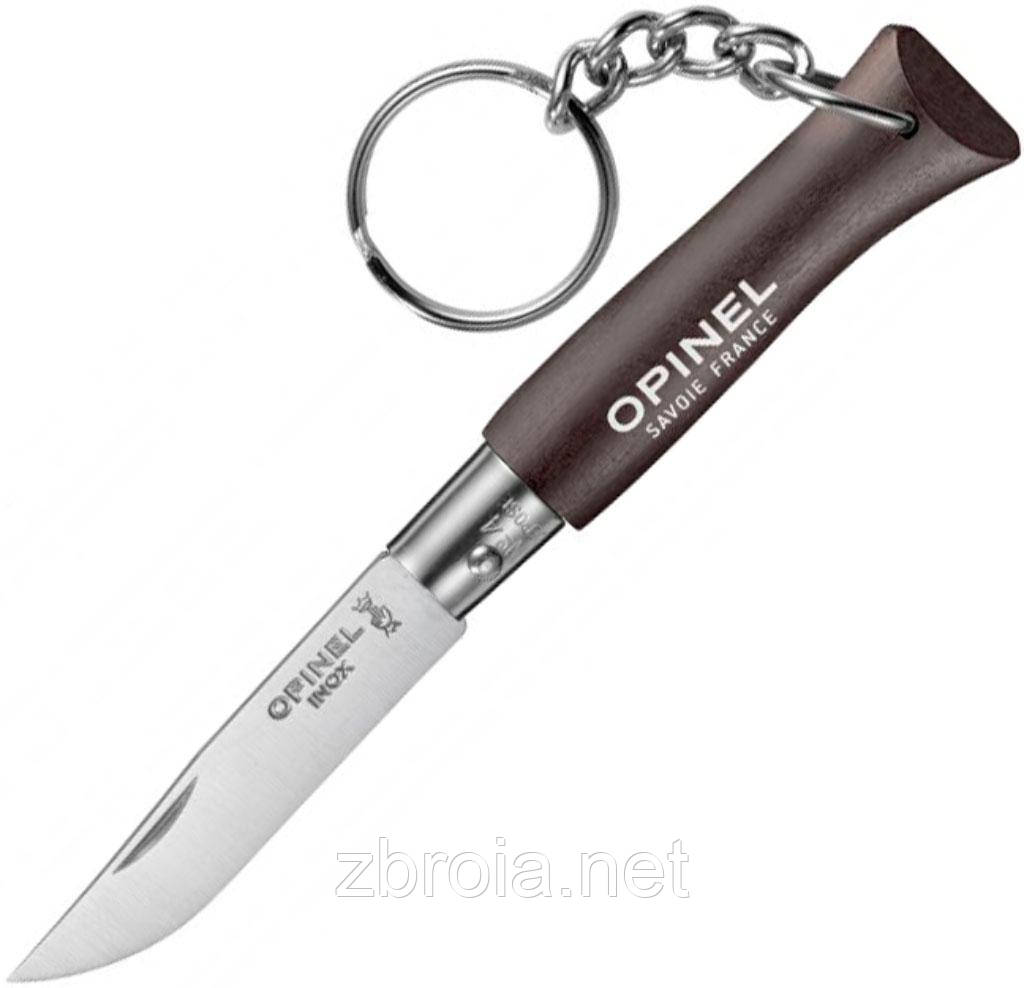 Ніж Opinel Keychain No4 Inox коричневий
