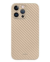 Чехол K-DOO Air Carbon Full Camera для iPhone 14 Pro золотой