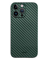 Чехол K-DOO Air Carbon Full Camera для iPhone 14 Pro темно-зеленый