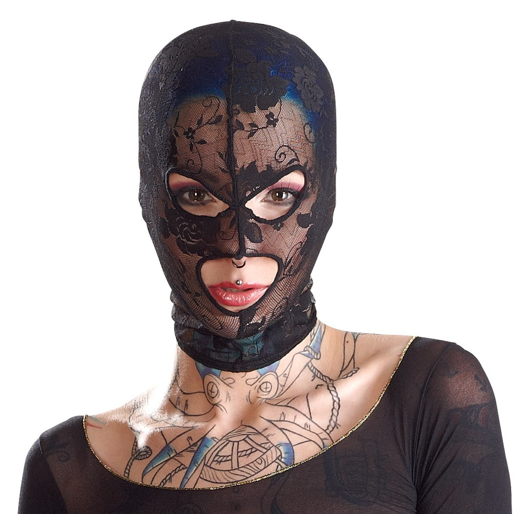 Маска ажурна на обличчя — Bad Kitty, фото 1