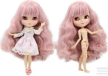 Лялька Айсі з рожевим волоссям з челкою сестра Блайз на тілі азон ICY doll
