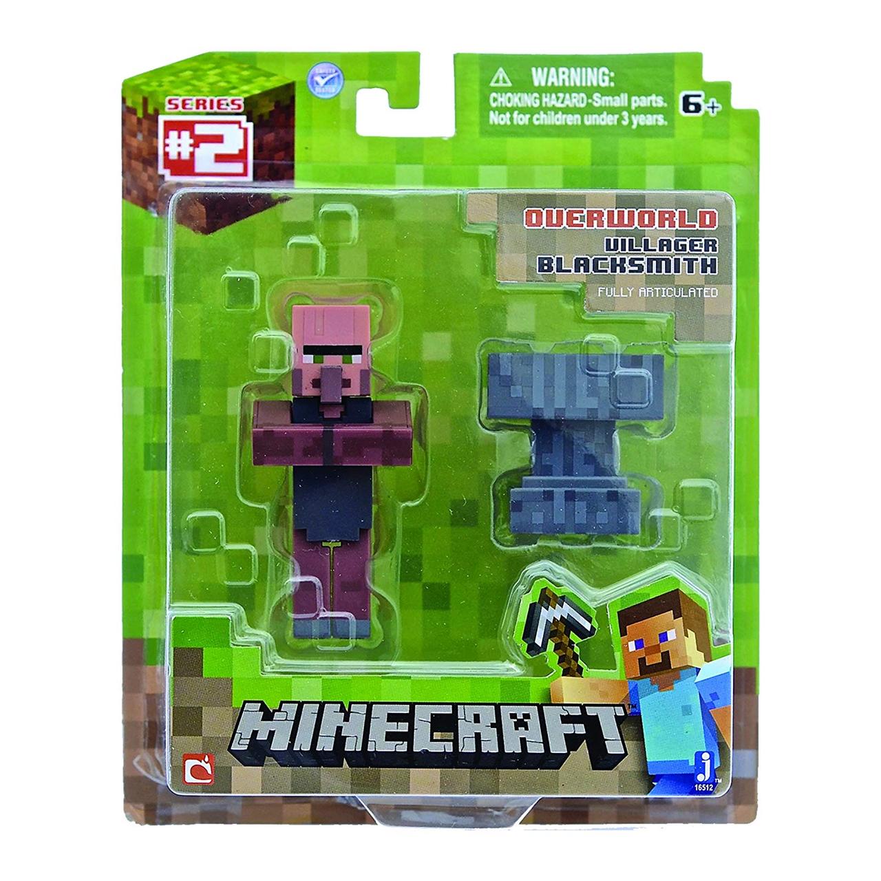 Сільський ковал і коляльня фігурка Майнкрафт Minecraft Blacksmith Villager оригінал Jazwares
