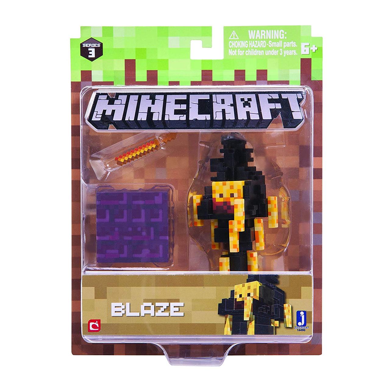 Іфрит Блейз фігурка Майнкрафт Minecraft Blaze Action Figure pack оригінал Jazwares