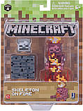 Скелет у вогні Майнкрафт Minecraft Skeleton on Fire Action Figure Pack, фото 2
