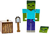Фігурка Зомбі Майнкрафт Minecraft Comic Maker Mode Zombie Action Figure оригінал Mattel, фото 3