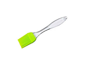 Пензлик силіконовий 18см прозора ручка VT6-18384 ТМ VITOL BP
