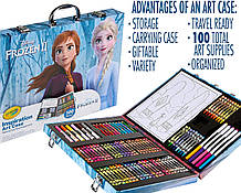 Валіза Крайола для творчості 100 шт Crayola Frozen 2 Inspiration Art набір холодне серце
