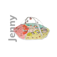 Розвиваючий коврик Lionelo JENNY MULTICOLOR