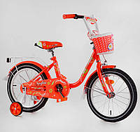 Велосипед детский 16 MAXXPRO Sofia N 16-3 корзинка, звоночек, красный