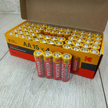Батарейка Kodak AA R6 сольові 60 штук коробка