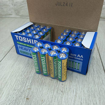 Батарейка Toshiba AА/R6 (сольові) 40штук