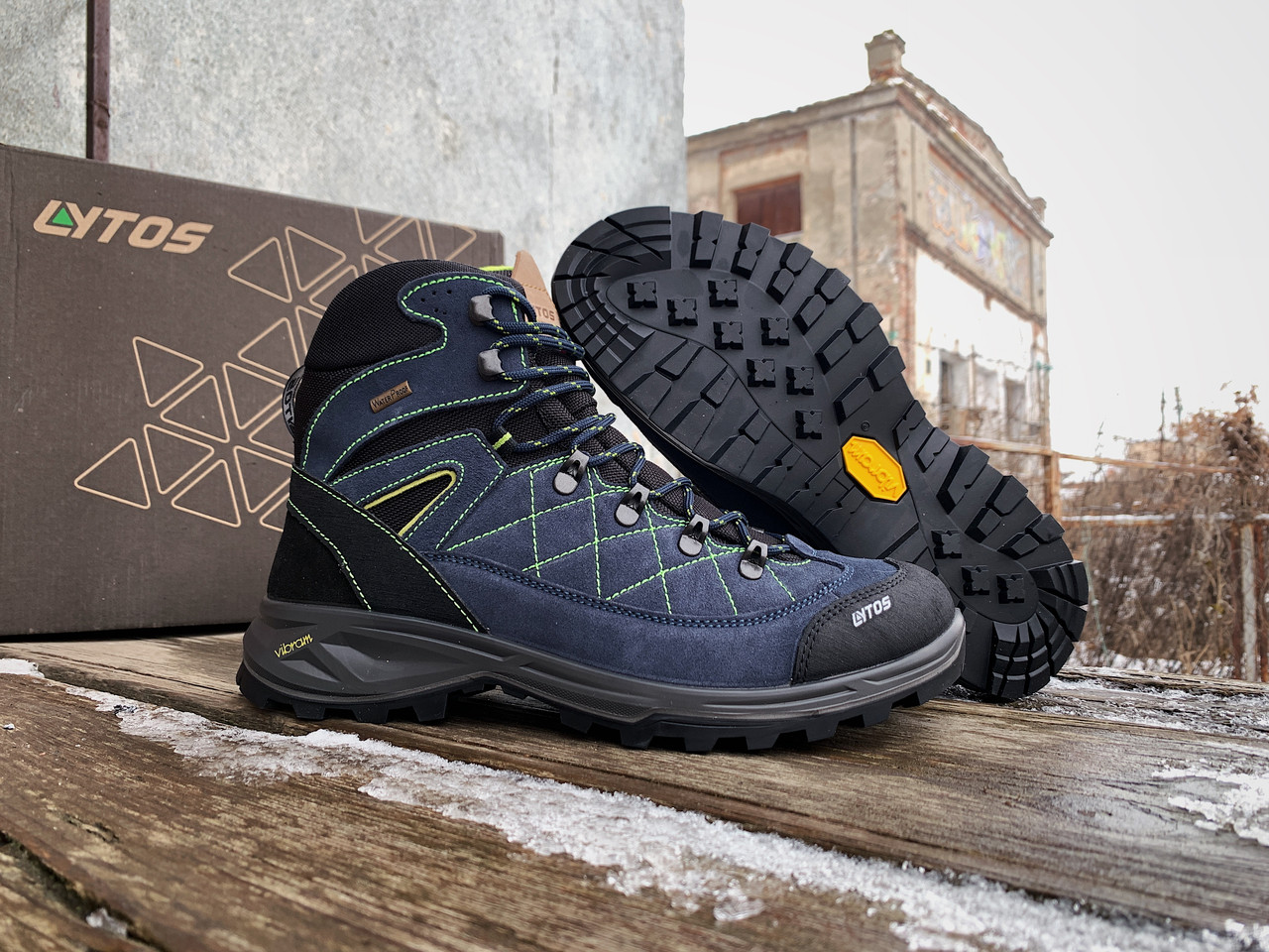 Чоловічі зимові термо черевики Lytos Gaebris Evo Jab 75 6JJ175/75WPITA Waterproof сині ОРИГІНАЛ