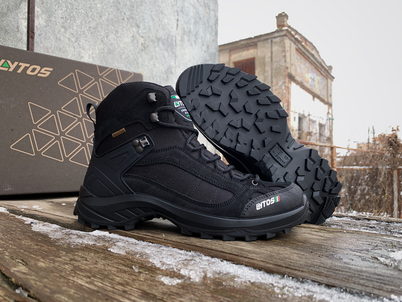Чоловічі зимові термо черевики Lytos Cosmic High Tech Jab 1 1JJ143/1WPCM Waterproof чорні ОРИГІНАЛ