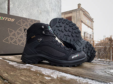 Чоловічі зимові термо черевики Lytos Cosmic High Tech Jab 1 1JJ143/1WPCM Waterproof чорні ОРИГІНАЛ, фото 1