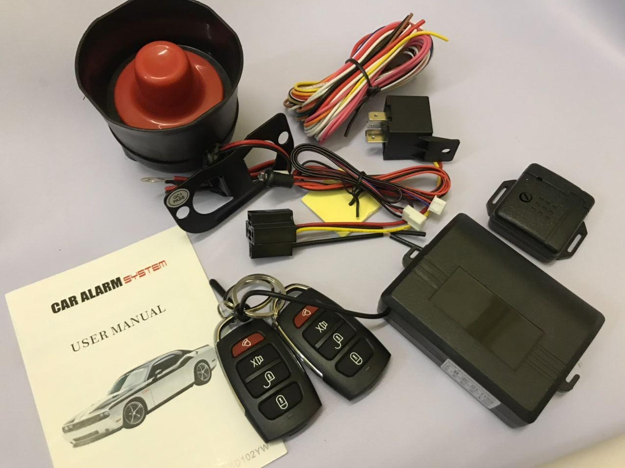 Автосигнализация Односторонняя C Сиреной CAR ALARM SYSTEM CZ001.