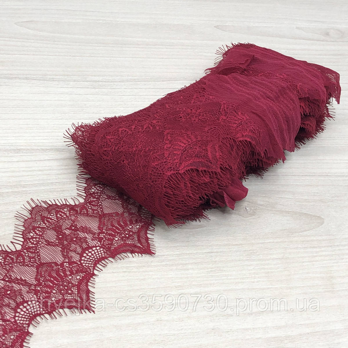 Купить (3 метра) Французское кружево с ресничками, Шантильи 7см (1317 ...