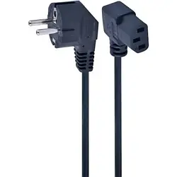 Кабель живлення Cablexpert IEC-C13 - CEE7/7 1.5 м (PC-186A-VDE1B-1.5M) Black