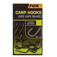 Крючки карповые Fox Carp Hooks Wide Gape №4 (10шт)
