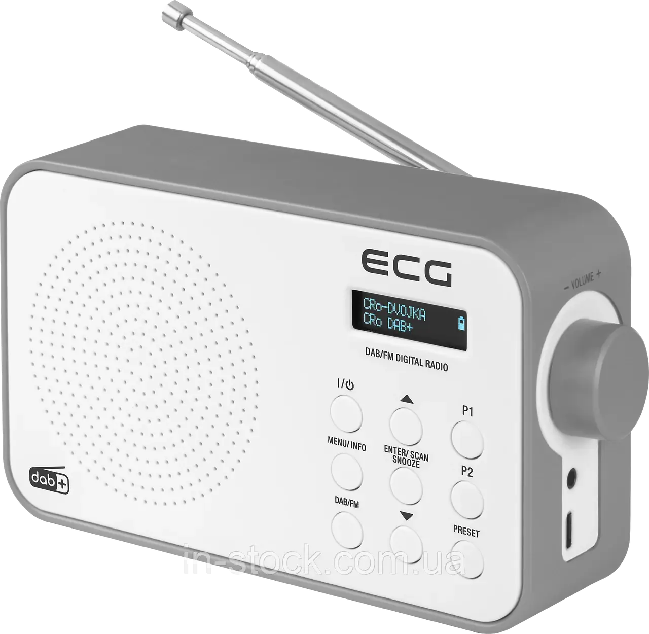 Радіоприймач матричний ECG RD 110 DAB+ White