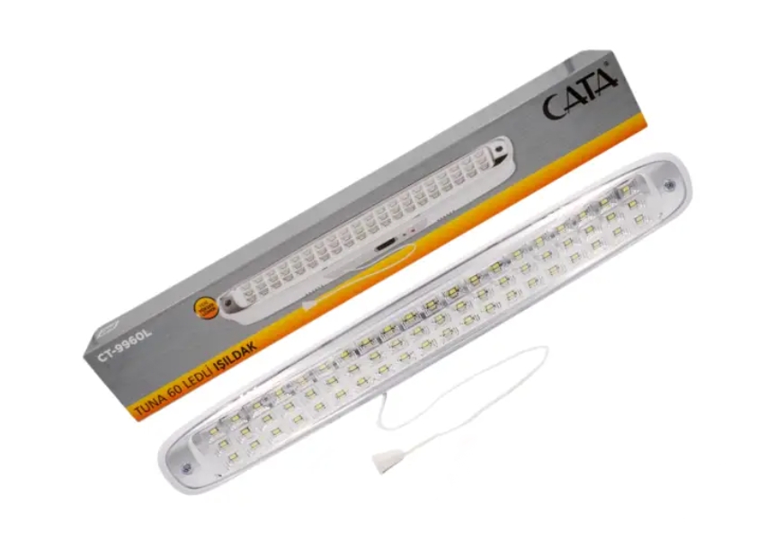 Cвітлодіодний аварійний акумуляторний LED ліхтар CATA CT-9960L 60 LED White