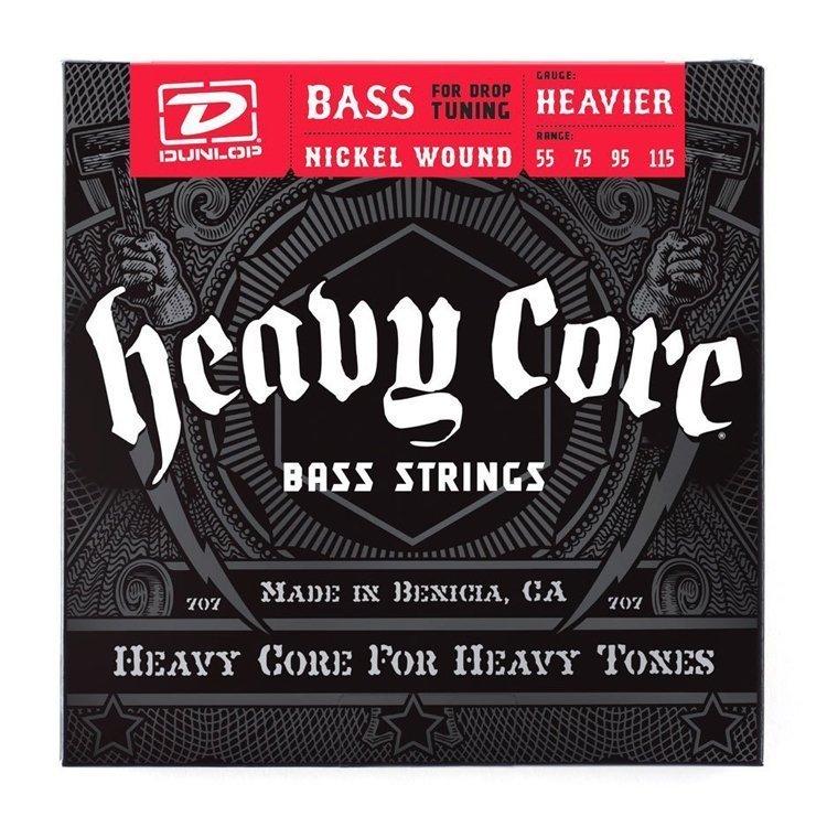 Струни для бас-гітари Dunlop DBHCN55115 Heavy Core Bass, фото 1