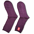 Шкарпетки жіночі теплі медичні верблюжа вовна 37-41 сливовий, фото 2
