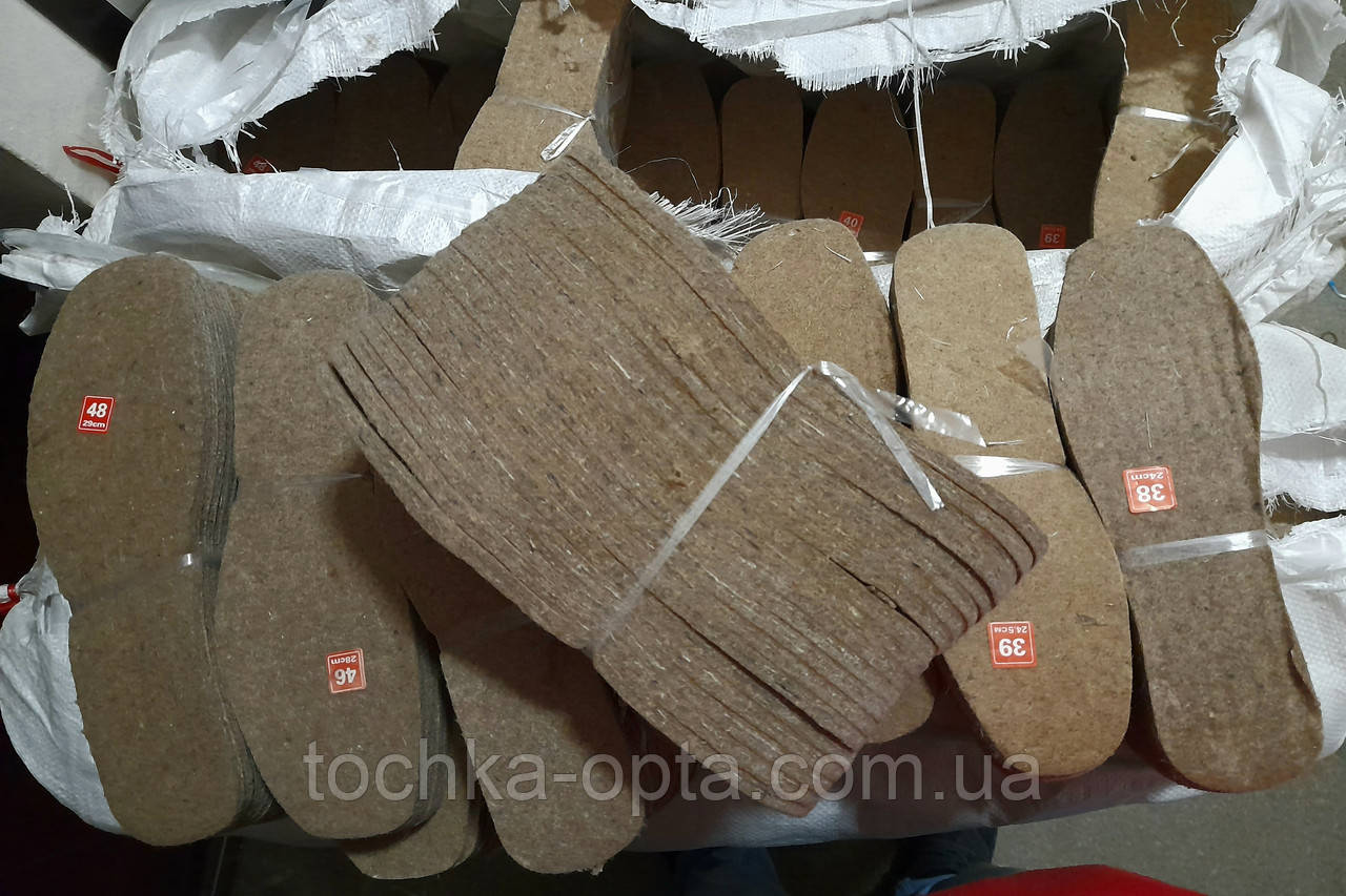 Устілка зимова повсть 7 мм 60 пар, фото 1