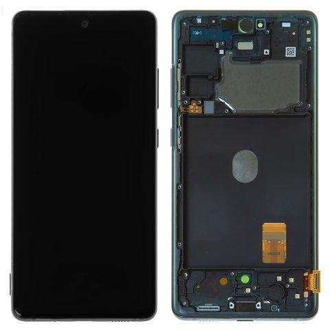 Дисплей для Samsung SM-G780 Galaxy S20 FE 4G (2020) з сенсорним склом в рамці (Голубий) Сервісний оригінал